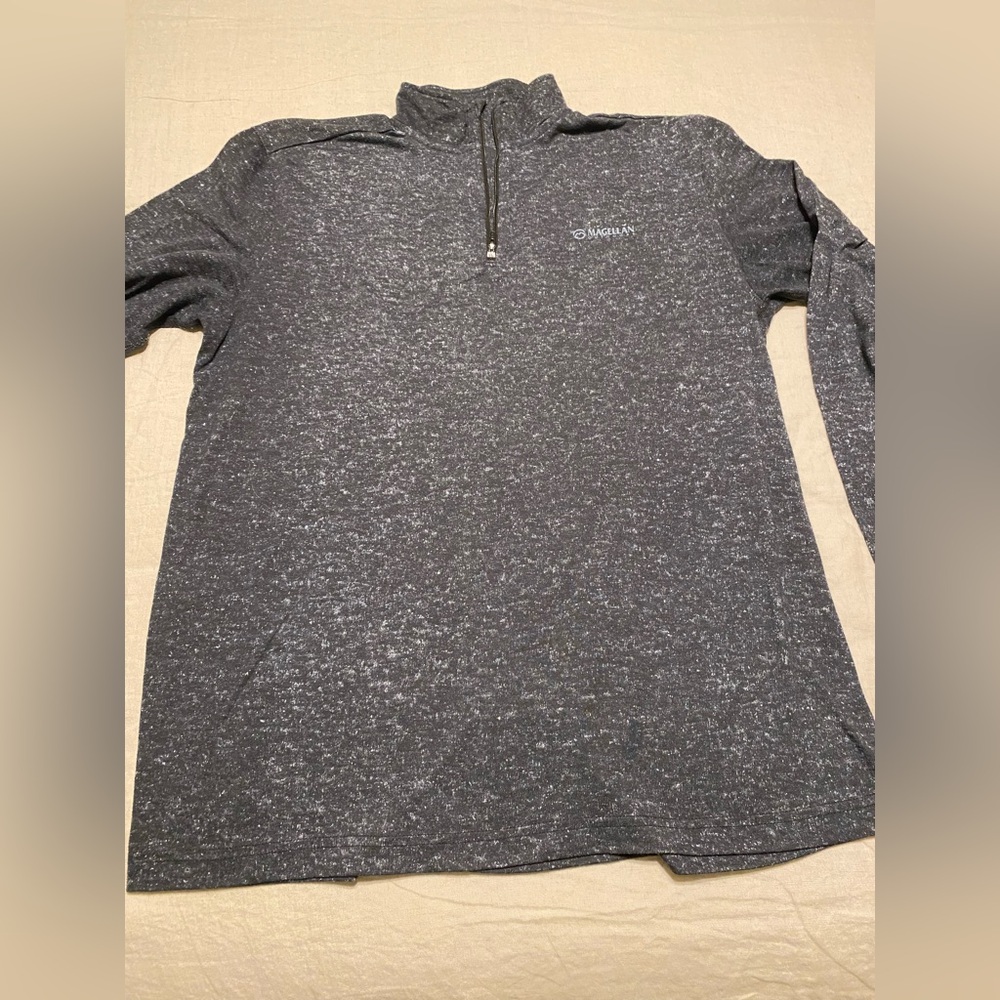 Magellan Outdoors Gray Men's Quarter-zip Shirt